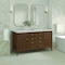 James Martin Vanities 60'' Double Vanity, Mid Century Walnut w/ 3 CM Eternal Jasmine Pearl Quartz Top 485-V60D-WLT-3EJP - alternate 4